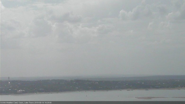 Lake Travis webcam, August 14, 2018 3:30 PM CT