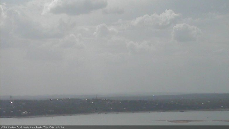 Lake Travis webcam, August 14, 2018 3:35 PM CT