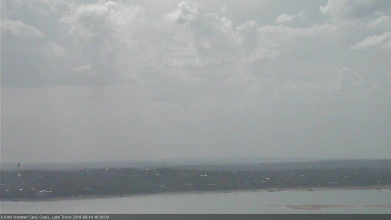 Lake Travis webcam, August 14, 2018 3:40 PM CT