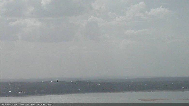 Lake Travis webcam, August 14, 2018 3:45 PM CT