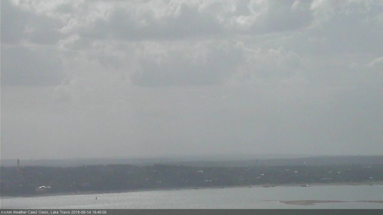 Lake Travis webcam, August 14, 2018 3:50 PM CT