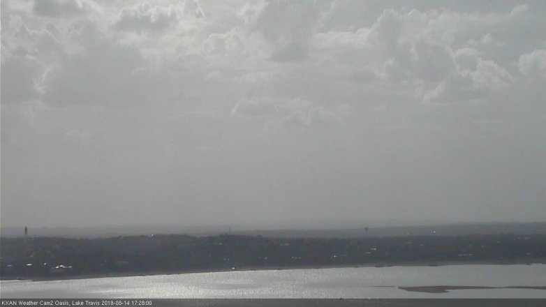 Lake Travis webcam, August 14, 2018 4:30 PM CT