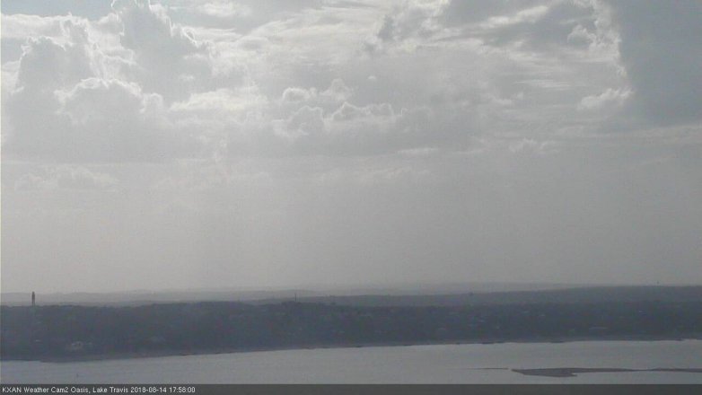 Lake Travis webcam, August 14, 2018 5:00 PM CT