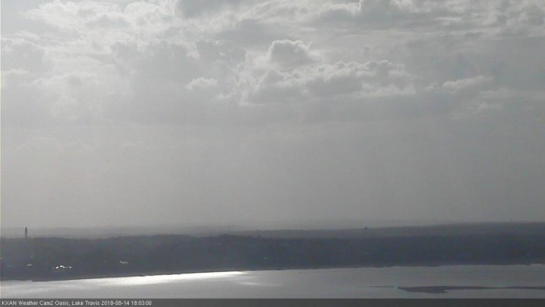 Lake Travis webcam, August 14, 2018 5:05 PM CT