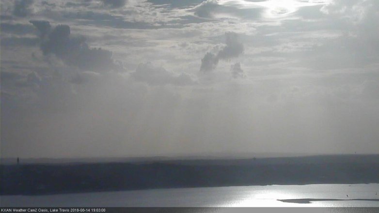 Lake Travis webcam, August 14, 2018 6:05 PM CT