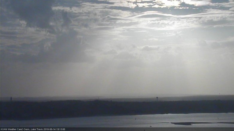 Lake Travis webcam, August 14, 2018 6:15 PM CT