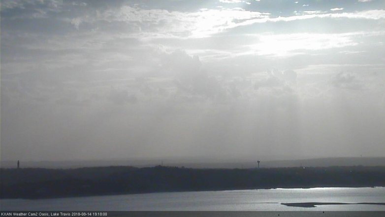 Lake Travis webcam, August 14, 2018 6:20 PM CT