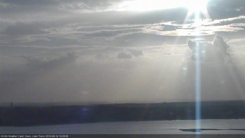 Lake Travis webcam, August 14, 2018 6:30 PM CT