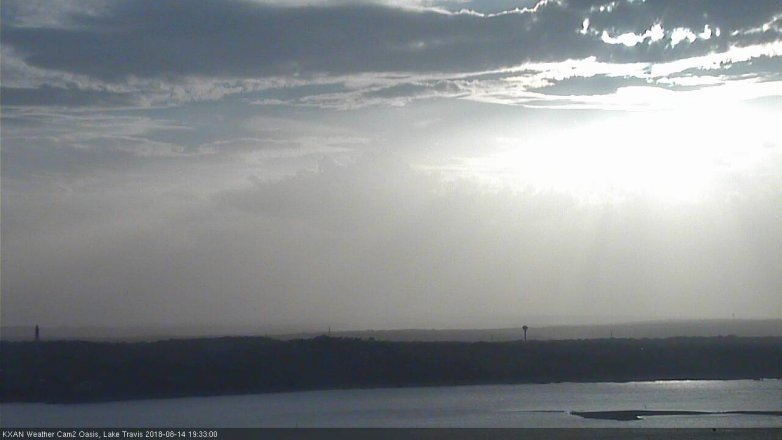 Lake Travis webcam, August 14, 2018 6:35 PM CT