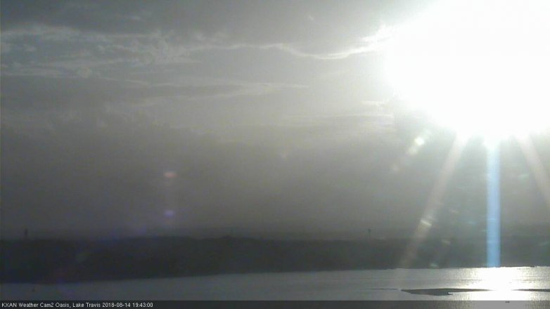 Lake Travis webcam, August 14, 2018 6:45 PM CT