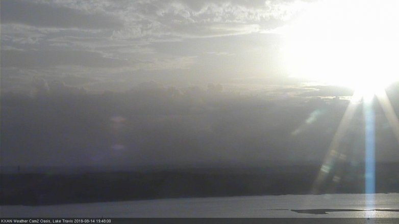 Lake Travis webcam, August 14, 2018 6:50 PM CT