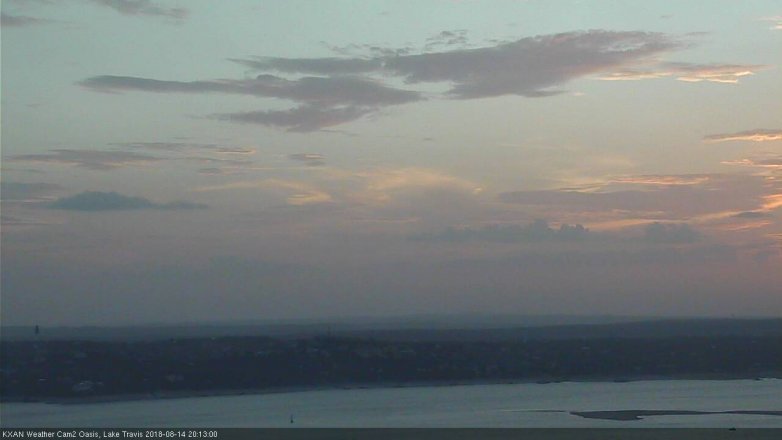 Lake Travis webcam, August 14, 2018 7:15 PM CT