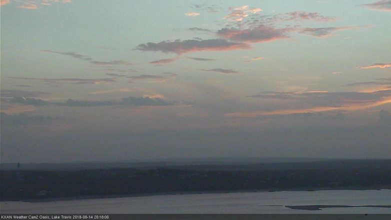 Lake Travis webcam, August 14, 2018 7:20 PM CT