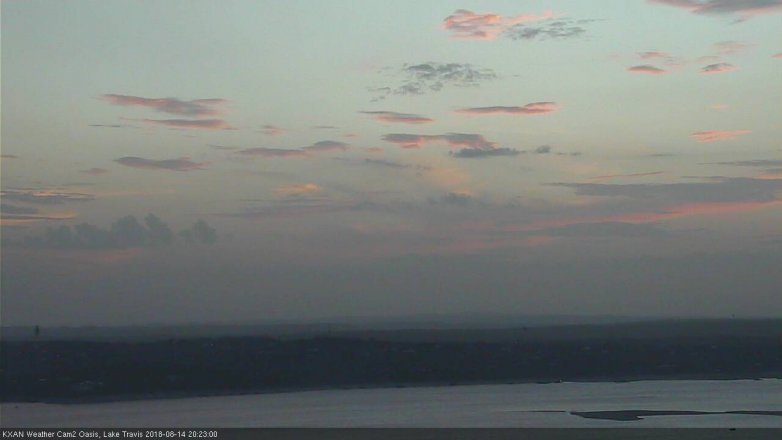 Lake Travis webcam, August 14, 2018 7:25 PM CT