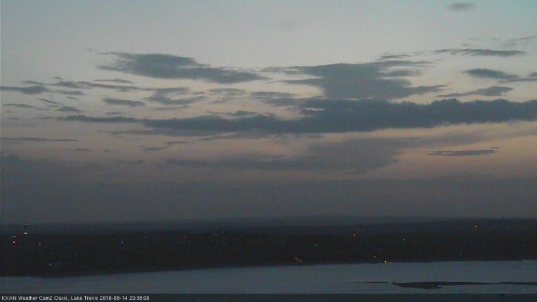 Lake Travis webcam, August 14, 2018 7:40 PM CT