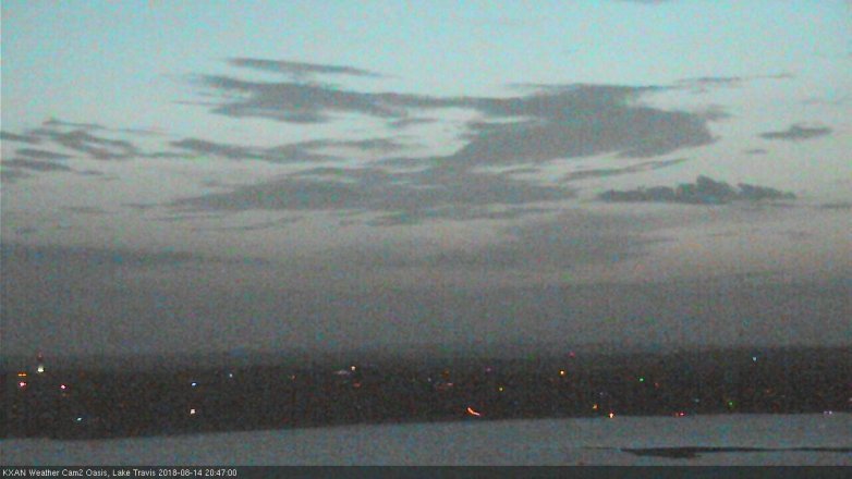 Lake Travis webcam, August 14, 2018 7:50 PM CT
