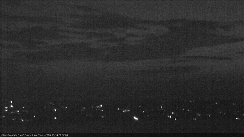 Lake Travis webcam, August 14, 2018 8:05 PM CT