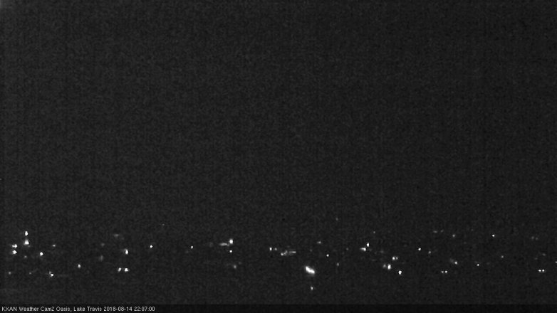 Lake Travis webcam, August 14, 2018 9:10 PM CT