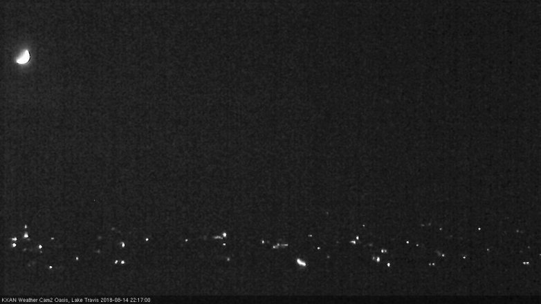 Lake Travis webcam, August 14, 2018 9:20 PM CT