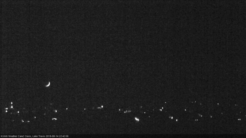 Lake Travis webcam, August 14, 2018 9:45 PM CT