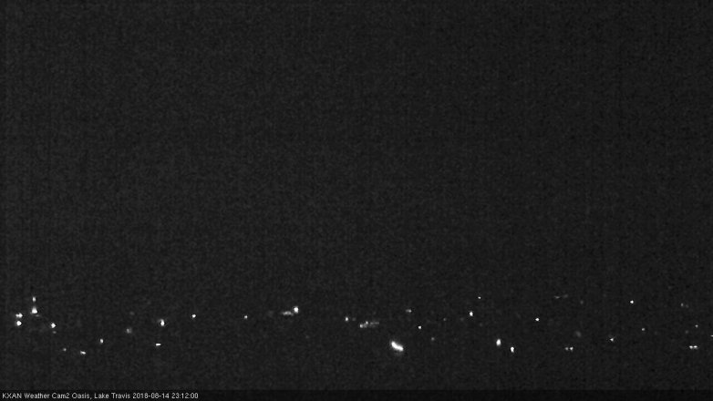 Lake Travis webcam, August 14, 2018 10:15 PM CT