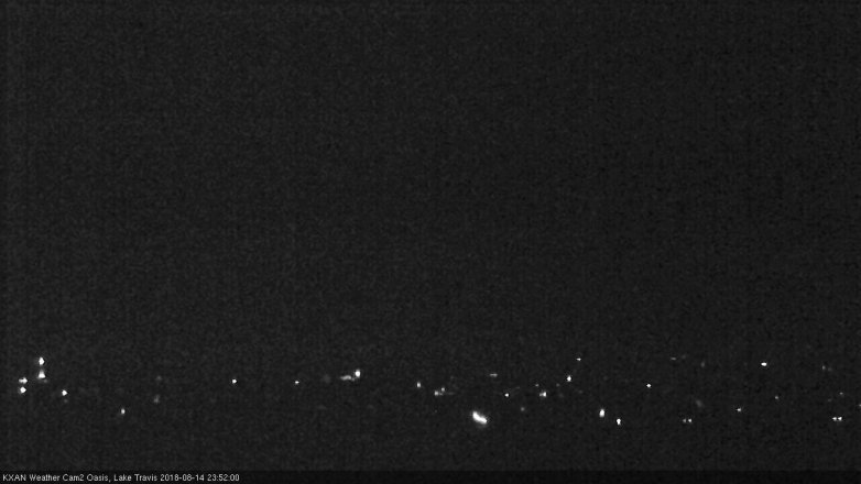 Lake Travis webcam, August 14, 2018 10:55 PM CT