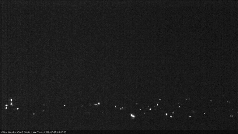 Lake Travis webcam, August 14, 2018 11:05 PM CT