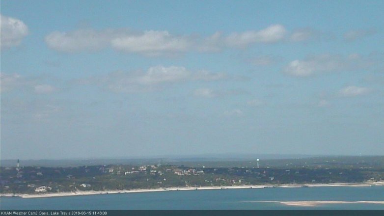 Lake Travis webcam, August 15, 2018 10:50 AM CT
