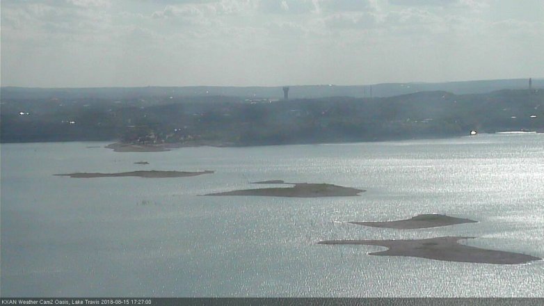 Lake Travis webcam, August 15, 2018 4:30 PM CT