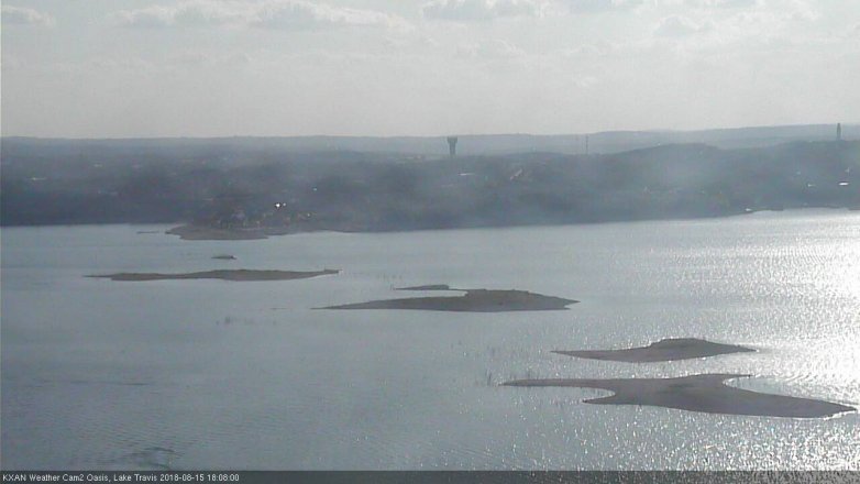 Lake Travis webcam, August 15, 2018 5:10 PM CT