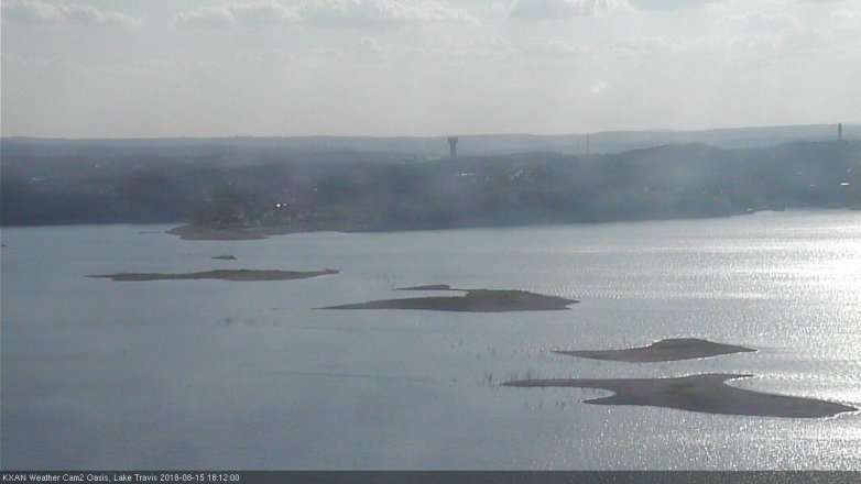 Lake Travis webcam, August 15, 2018 5:15 PM CT