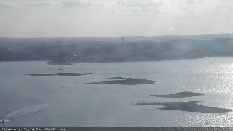 Lake Travis webcam, August 15, 2018 5:25 PM CT