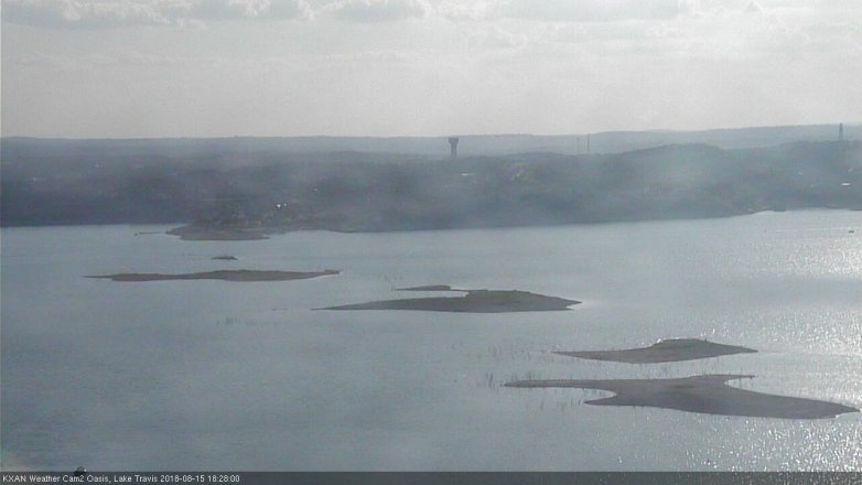 Lake Travis webcam, August 15, 2018 5:30 PM CT