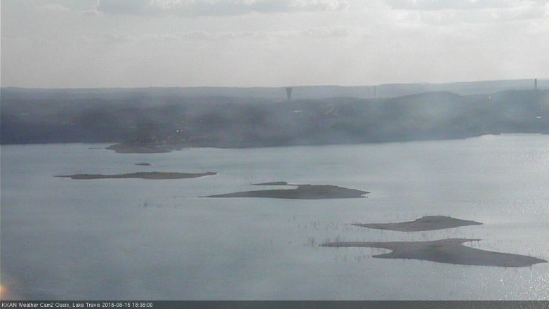 Lake Travis webcam, August 15, 2018 5:40 PM CT