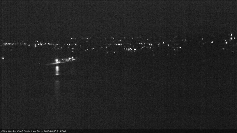 Lake Travis webcam, August 15, 2018 8:10 PM CT