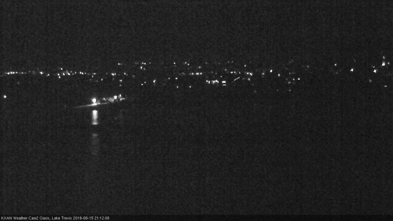 Lake Travis webcam, August 15, 2018 8:15 PM CT