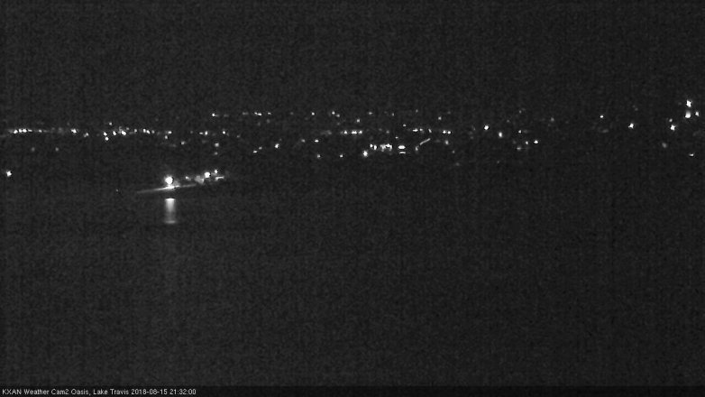 Lake Travis webcam, August 15, 2018 8:35 PM CT