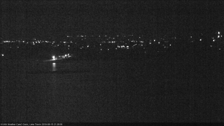 Lake Travis webcam, August 15, 2018 8:40 PM CT