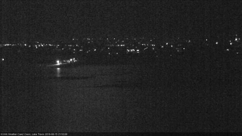 Lake Travis webcam, August 15, 2018 8:55 PM CT