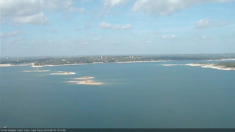Lake Travis webcam, August 16, 2018 9:15 AM CT