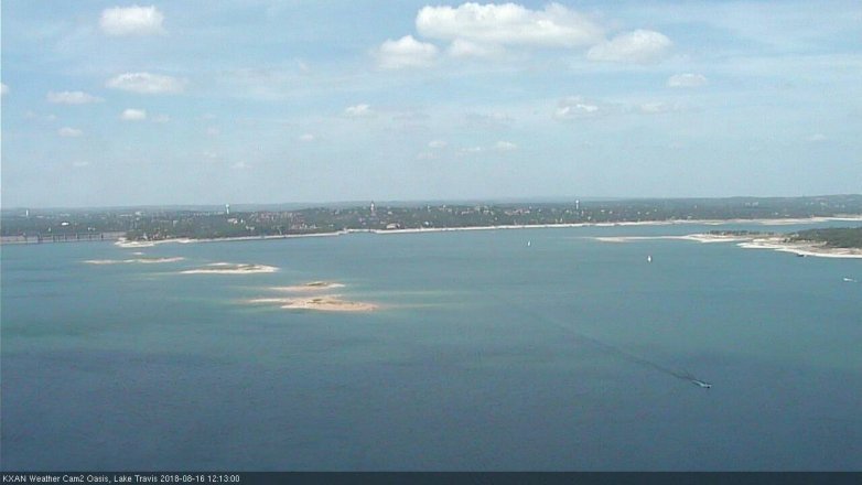 Lake Travis webcam, August 16, 2018 11:15 AM CT