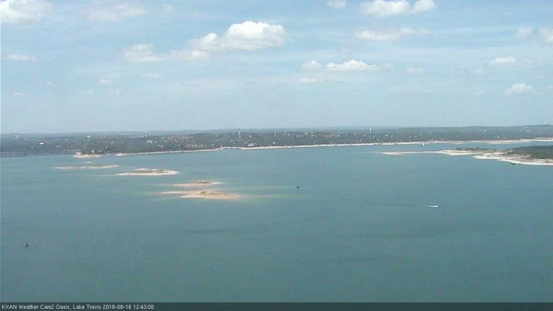 Lake Travis webcam, August 16, 2018 11:45 AM CT