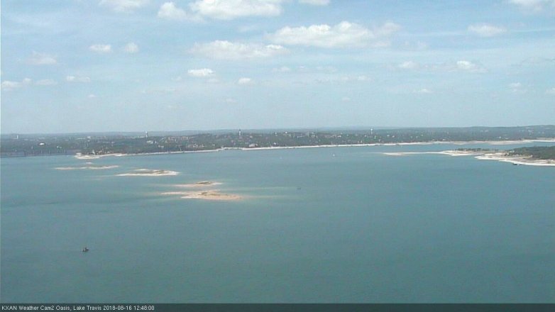 Lake Travis webcam, August 16, 2018 11:50 AM CT