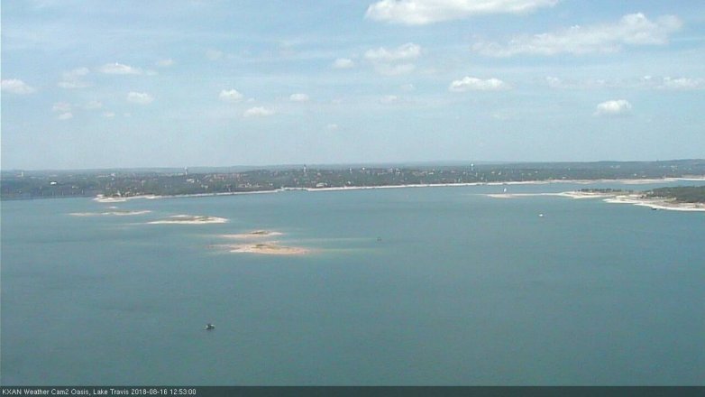 Lake Travis webcam, August 16, 2018 11:55 AM CT