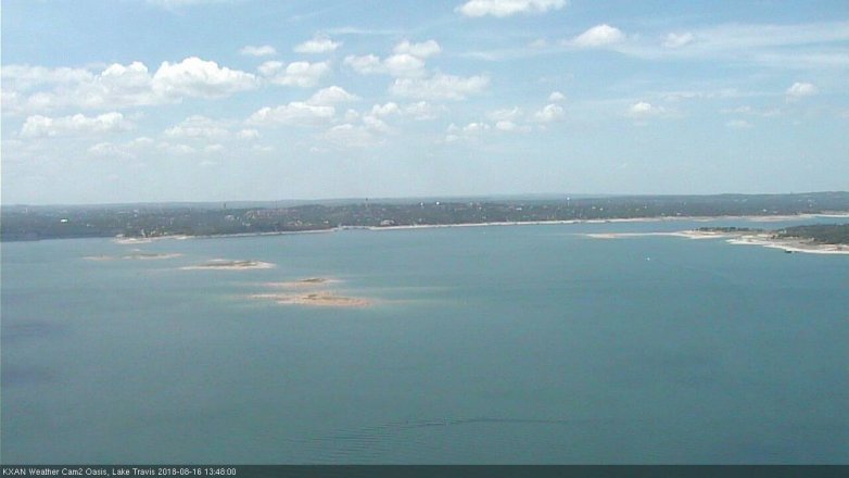 Lake Travis webcam, August 16, 2018 12:50 PM CT