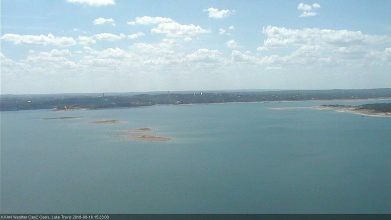 Lake Travis webcam, August 16, 2018 2:25 PM CT