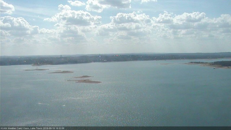 Lake Travis webcam, August 16, 2018 3:35 PM CT