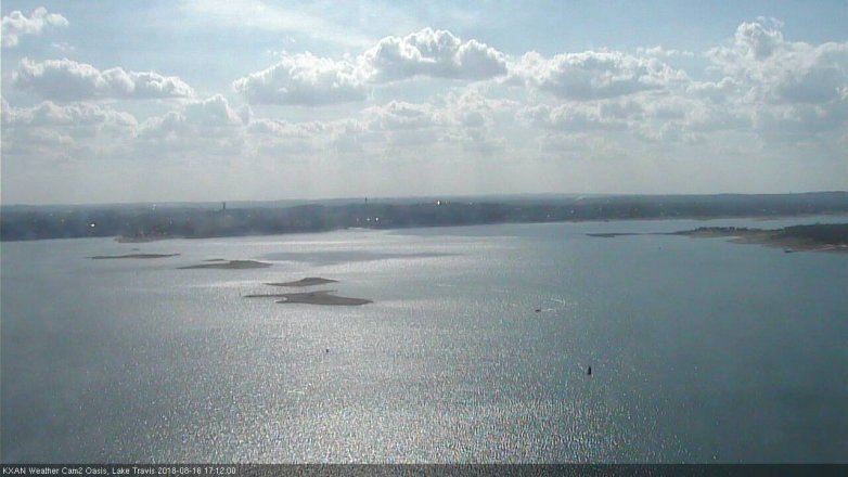 Lake Travis webcam, August 16, 2018 4:15 PM CT
