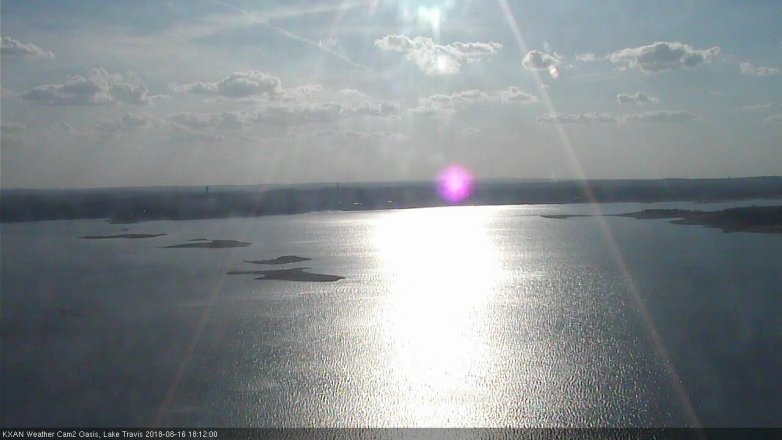 Lake Travis webcam, August 16, 2018 5:15 PM CT