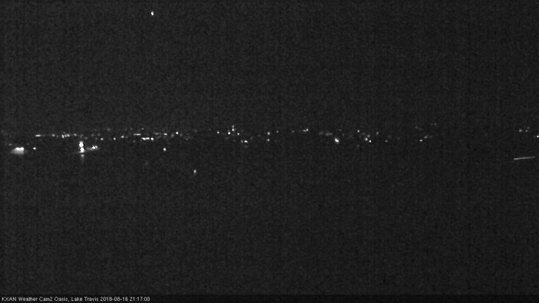 Lake Travis webcam, August 16, 2018 8:20 PM CT